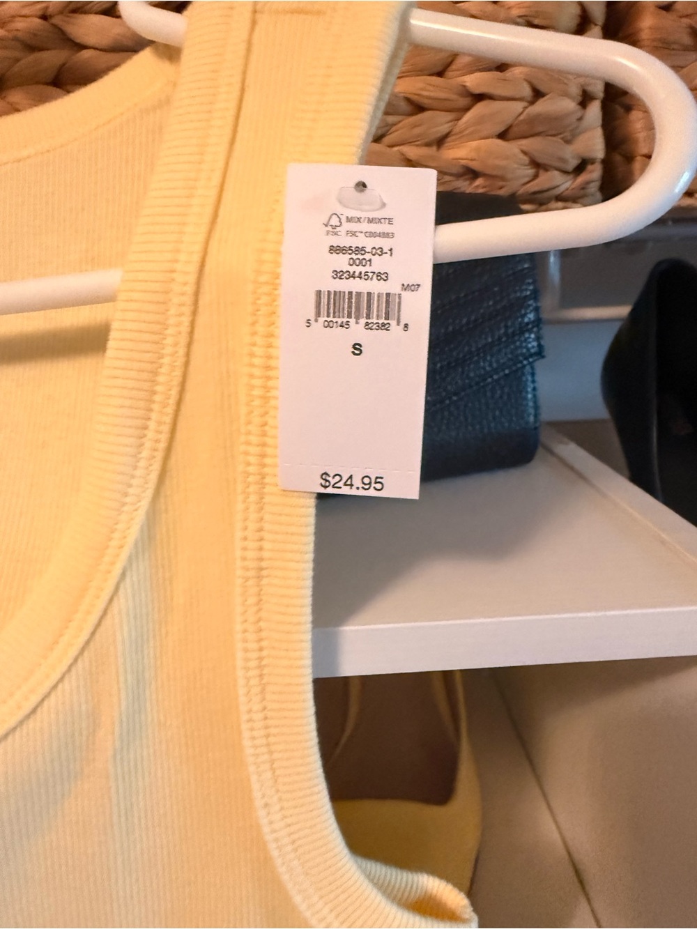 NWT GAP Yellow Ribbed Tank - Small - Picture 8 of 8